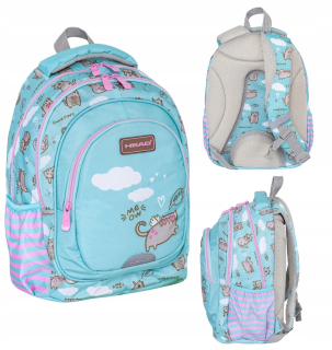Viackomorový školský batoh Head Shades of purple, Shades of blue, Multicolor 20 l